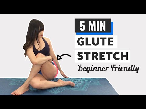 5 min Glute Stretch | Glute Stretches for Lower Back Pain (Follow Along)