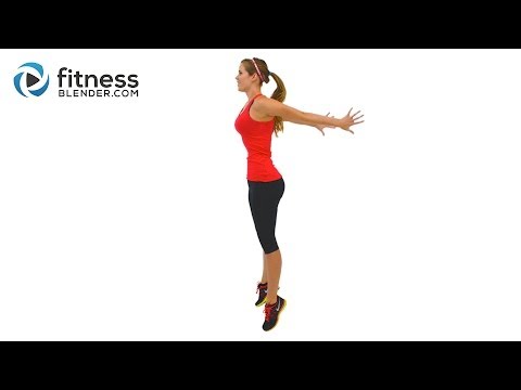 Fat Burning HIIT Cardio Workout - High Intensity Interval Training with Warm Up &amp; Cool Down