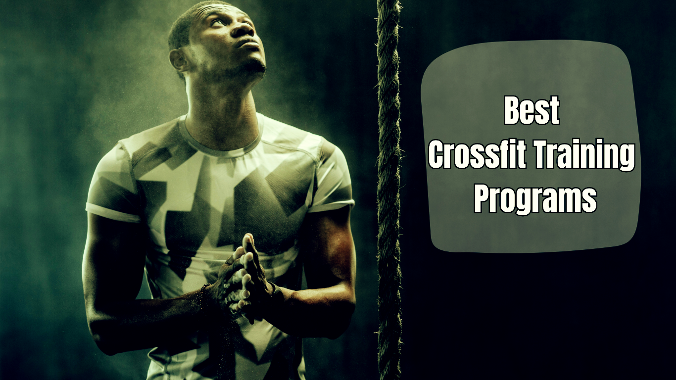 A Man Ready To Climb A Rope And A Sign :Best Crossfit Training Programs