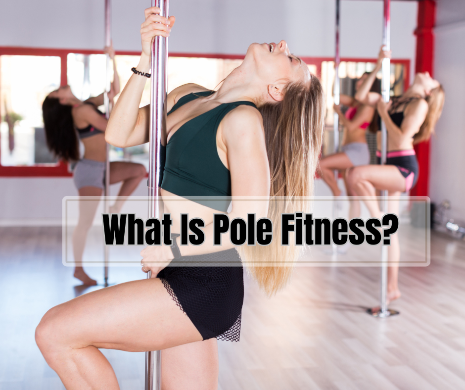 pole fitness class and a question sign: What is pole fitness?