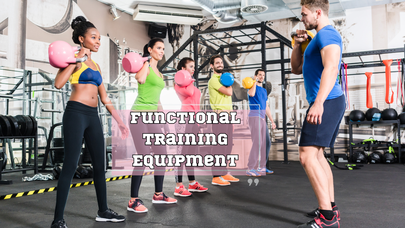 Functional fitness class and a sign functional training equipment