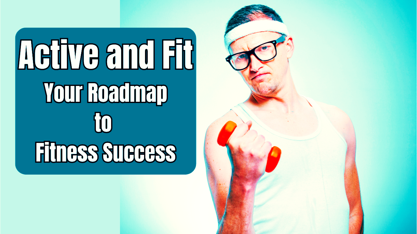 A Man With A Small Dumbbell And A Sign:Active and Fit: Your Roadmap to Fitness Success