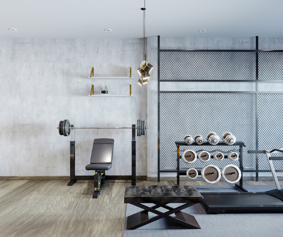 a nice simple home gym 