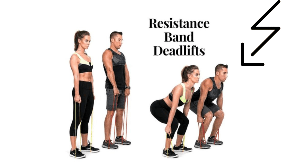 photo showing resistance bands deadlift performance 