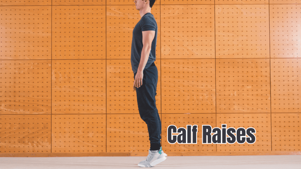 A man doing Calf Raises