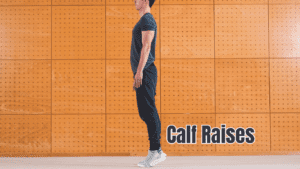 A man doing Calf Raises