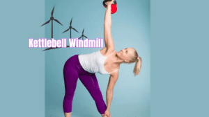 A woman doing Kettlebell Windmill Exercise 