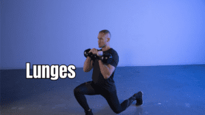 Proper performance of Lunges by a man 