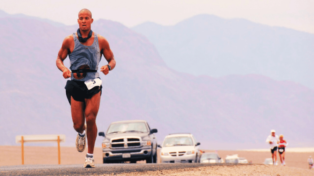 David Goggins Running On A Competition