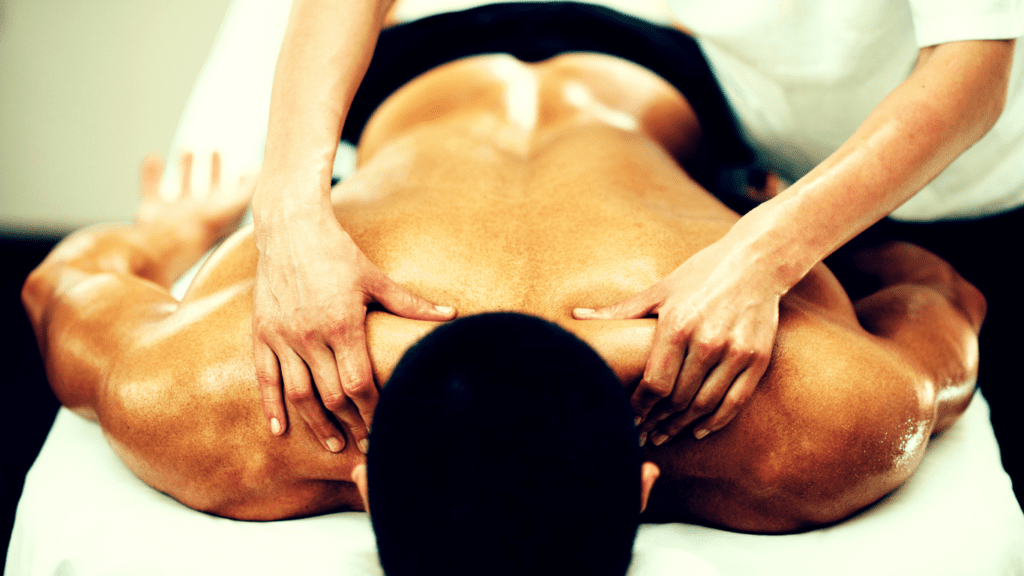 An Athlete Getting A Massage