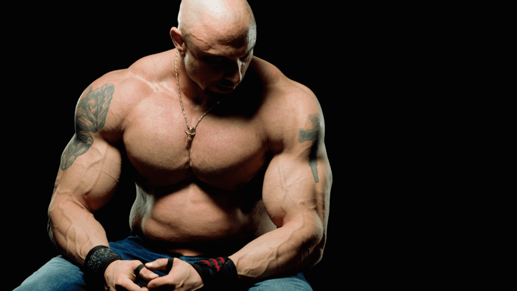 A huge bodybuilder who is a perfect exmple of bulking