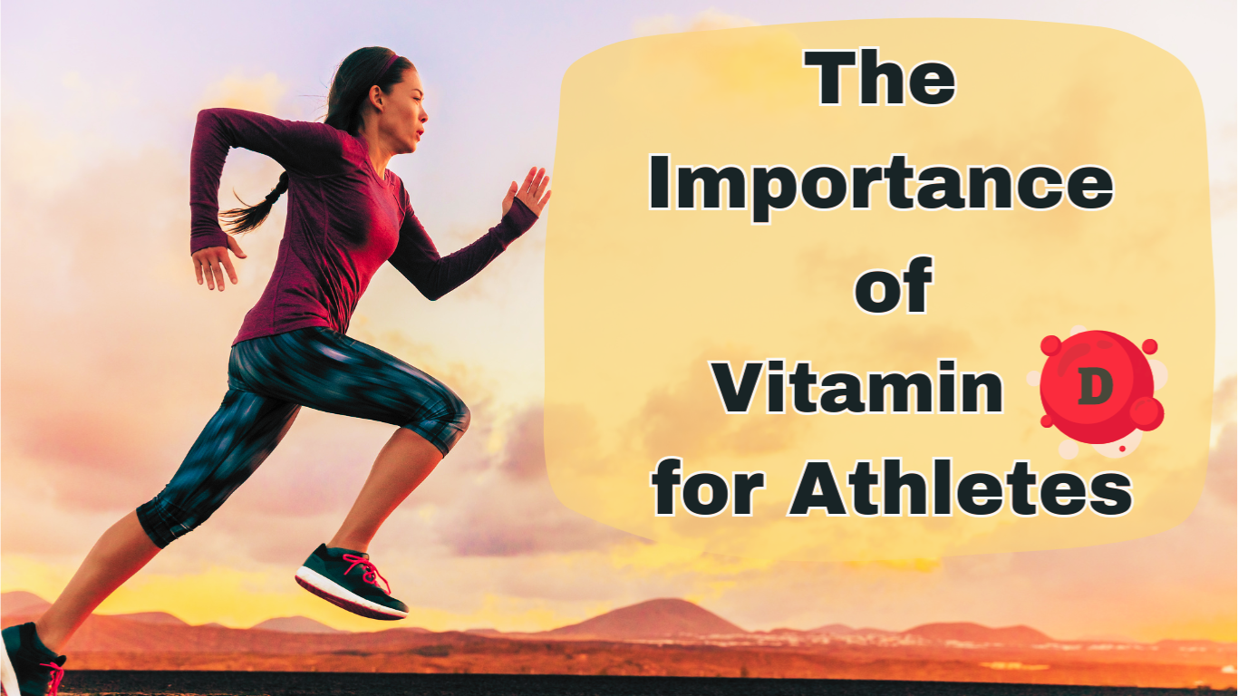 A Woman Runner Running And A Sign:The Importance of Vitamin D for Athletes