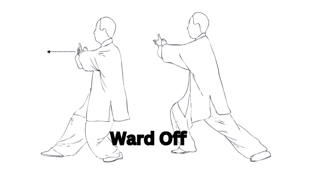 A Photo showing the performance of Ward Off In Tai Chi 