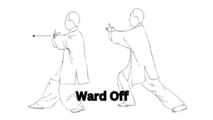 A Photo showing the performance of Ward Off In Tai Chi 