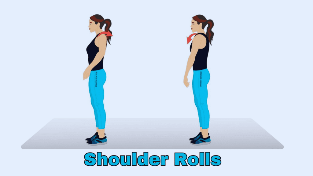 Shoulder Rolls Exercise Photo:Best Exercises for Desk Workers