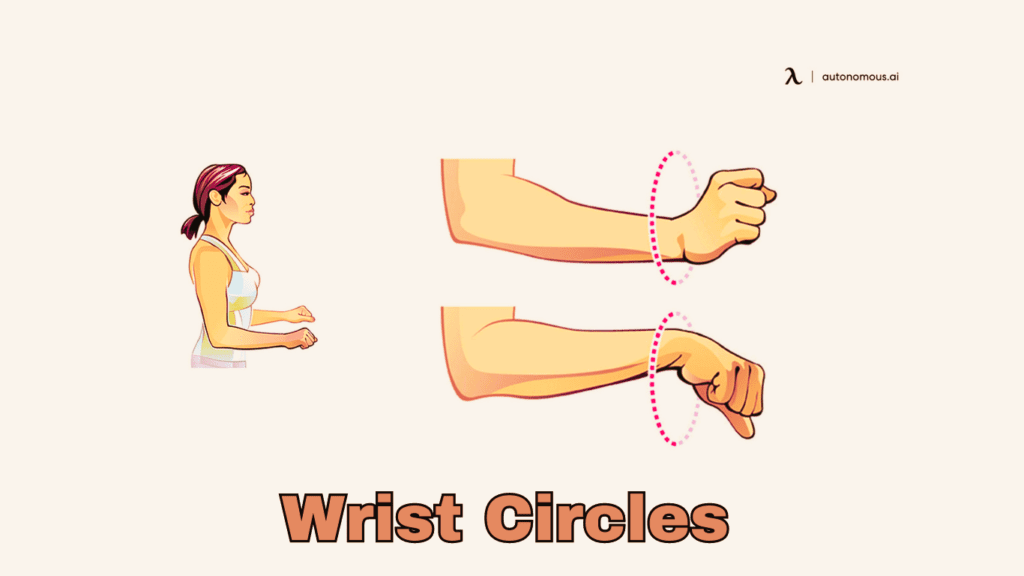 Wrist Circles Exercise Photo:Best Exercises for Desk Workers