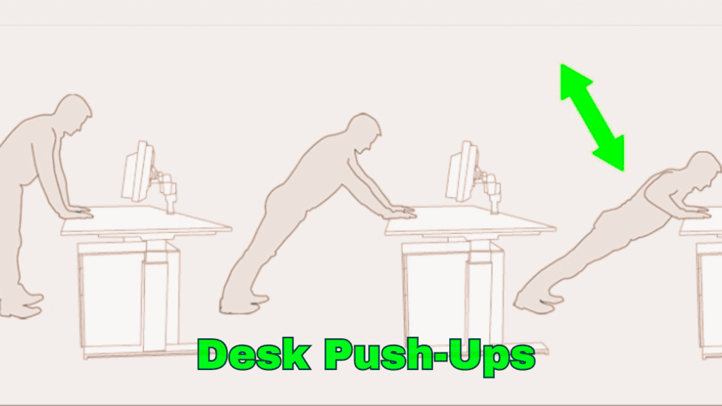 Desk Push-Ups Exercise Photo