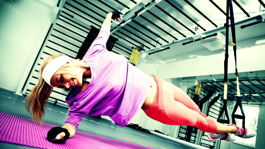 A Woman Doing Functional Mobility Exercises At The Gym