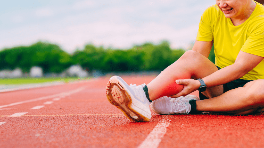 An Athlete Woman With A Muscle that hurts