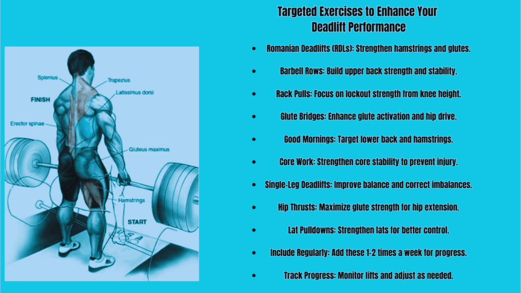 Targeted Exercises to Enhance Your Deadlift Performance Photo Diagram