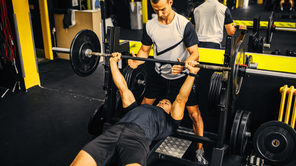 A Fitness Enthusiast working out with fitness partner