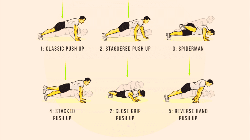 Push ups variations