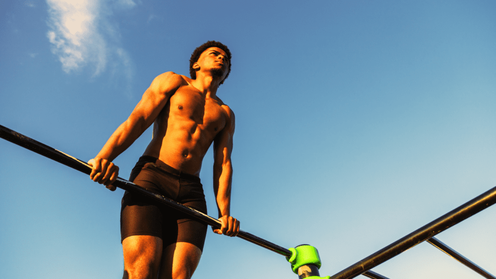 best calisthenics workout for beginners represents a man doing calisthenics exercises 