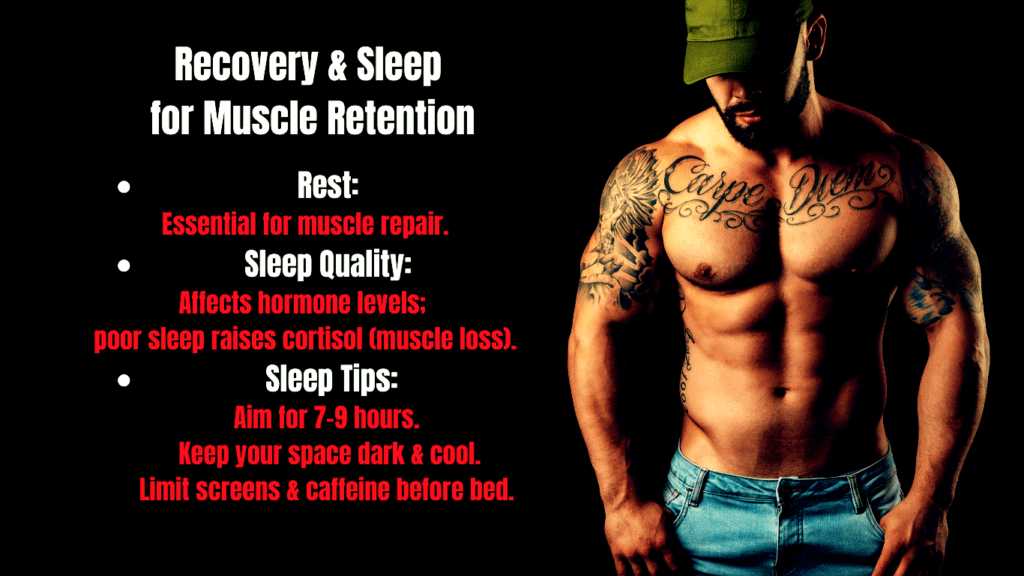 Recovery & Sleep for Muscle Retention Key Points Photo

