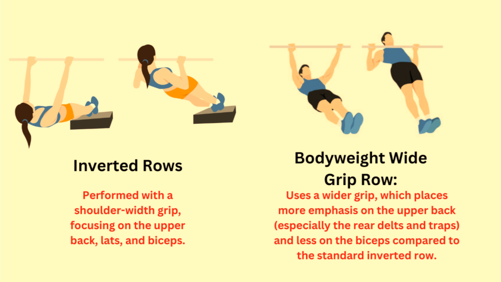 2 Variations Of Bodyweight Rows