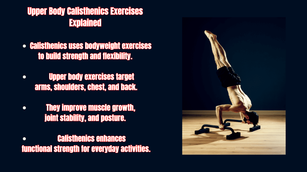 A Man Doing Calithenics Exercise And Upper Body Calisthenics Exercises Explained