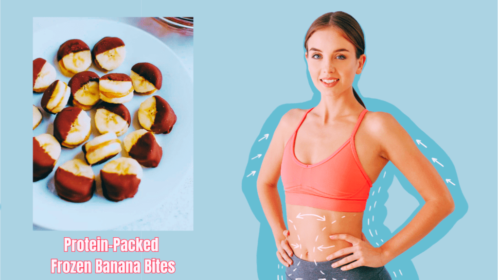 Protein-Packed Frozen Banana Bites And A Fit Woman On The Photo