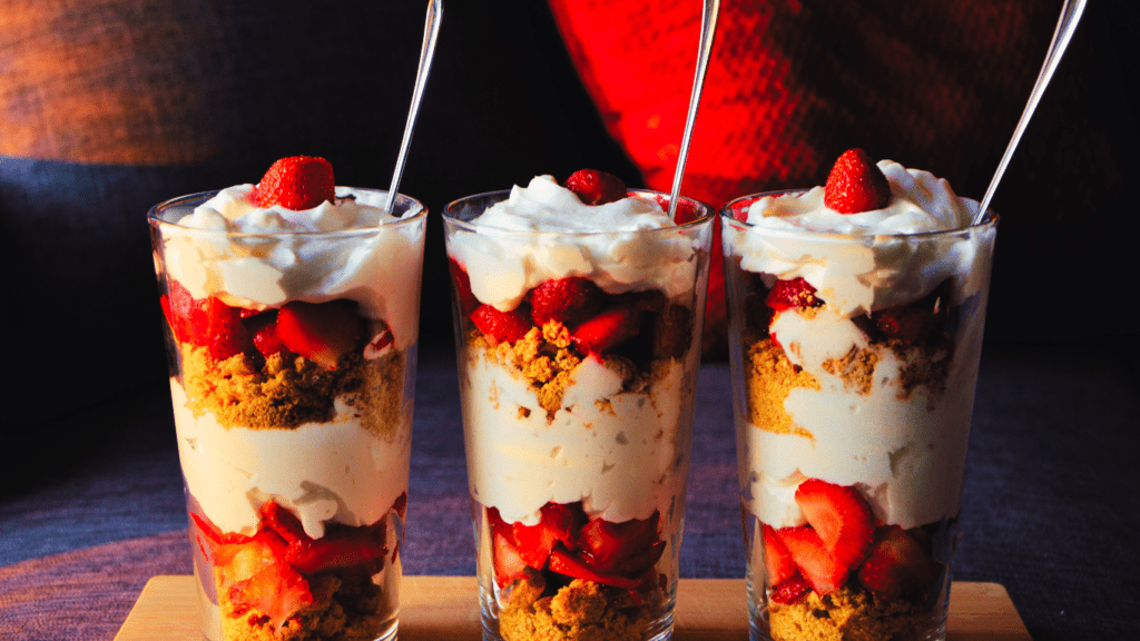 Healthy Dessert Of Fruit Yogurt And Granola 