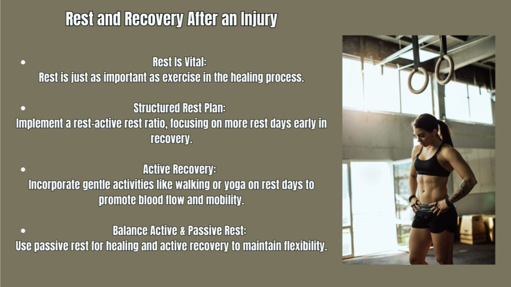 Step 5: The Crucial Role of Rest and Recovery After an Injury Bullet Points Photo