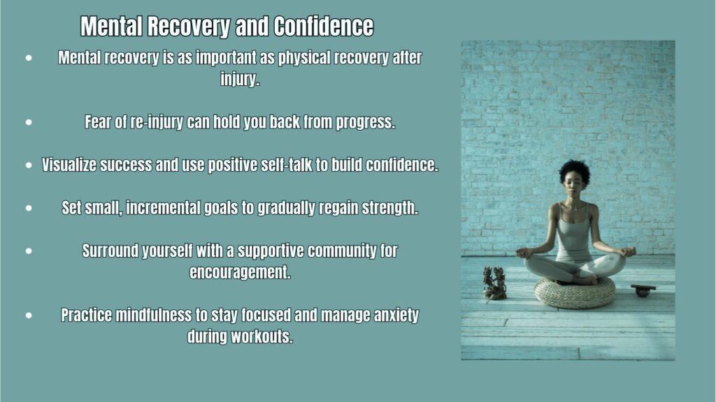 Mental Recovery and Confidence Bullet Points Photo