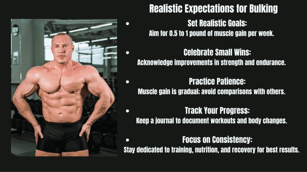 Realistic Expectations for Bulking Bullet Points Photo