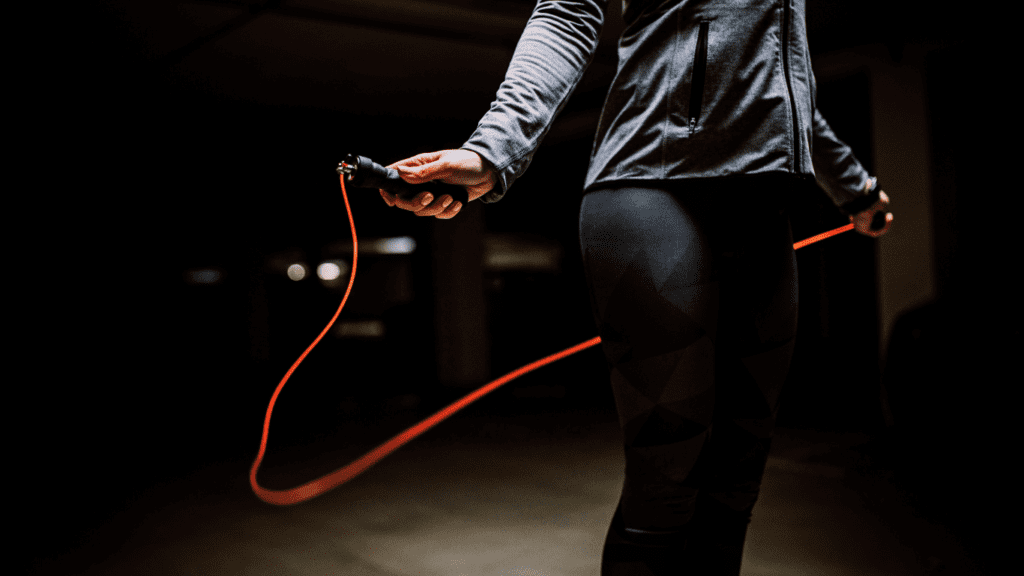 A Woman Holding Skipping Rope 