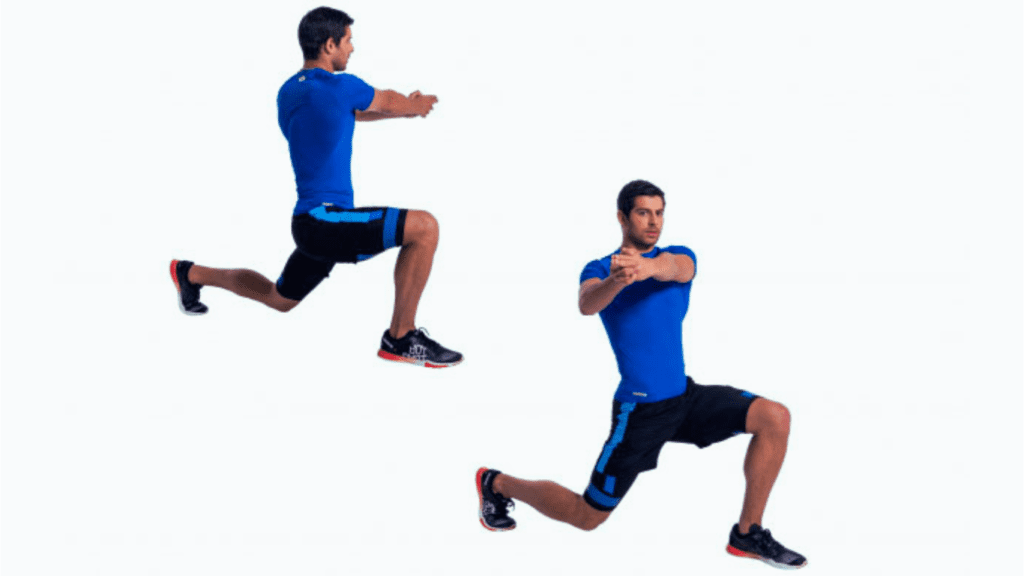 Walking Lunges with a Twist Photo