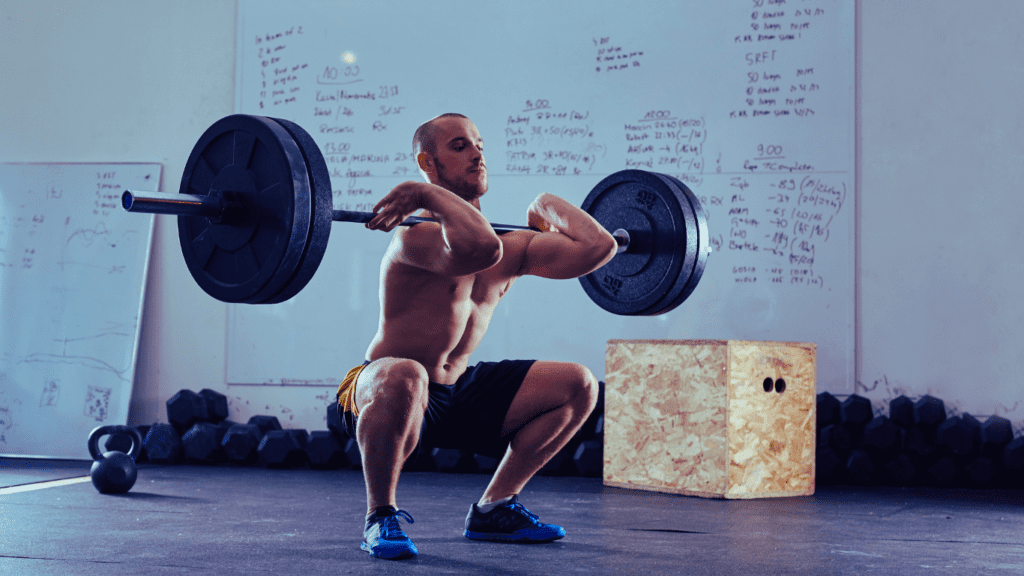 how to improve ankle mobility for squats: Barbell Squat Holding The Barbell In Front