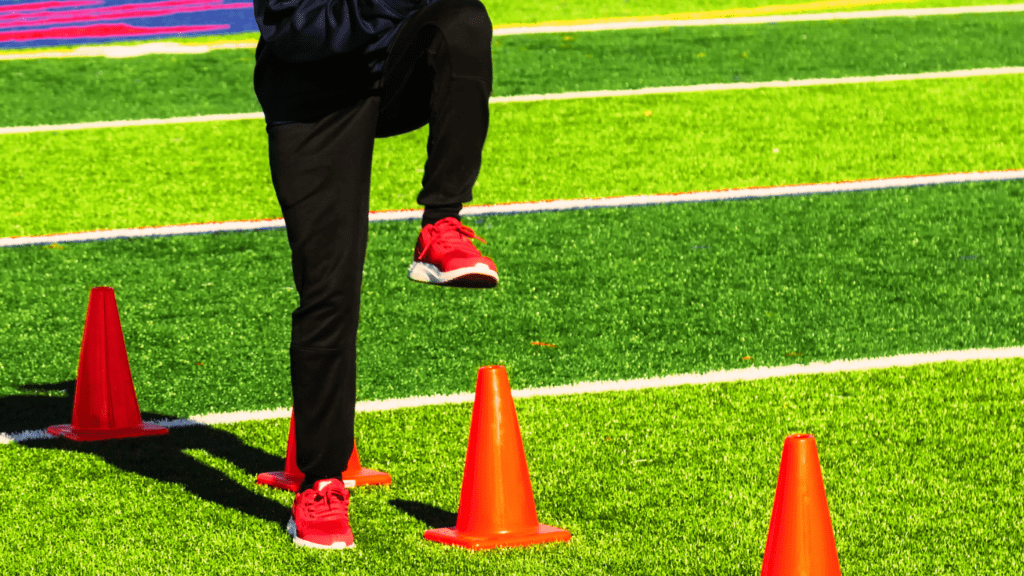 Cone Drills: Enhancing Footwork and Quick Direction Changes Photo Shown 