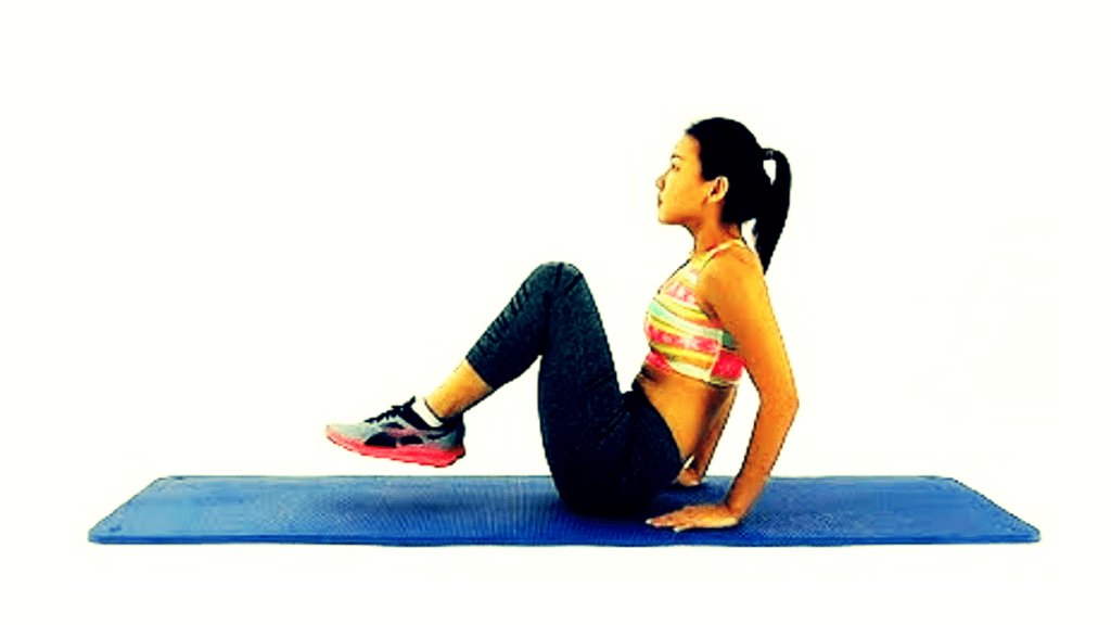 Seated knee Tucks Exercise Photo