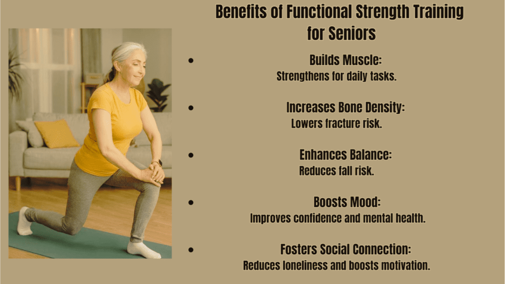 Benefits of Functional Strength Training for Seniors Bullet Points Photo