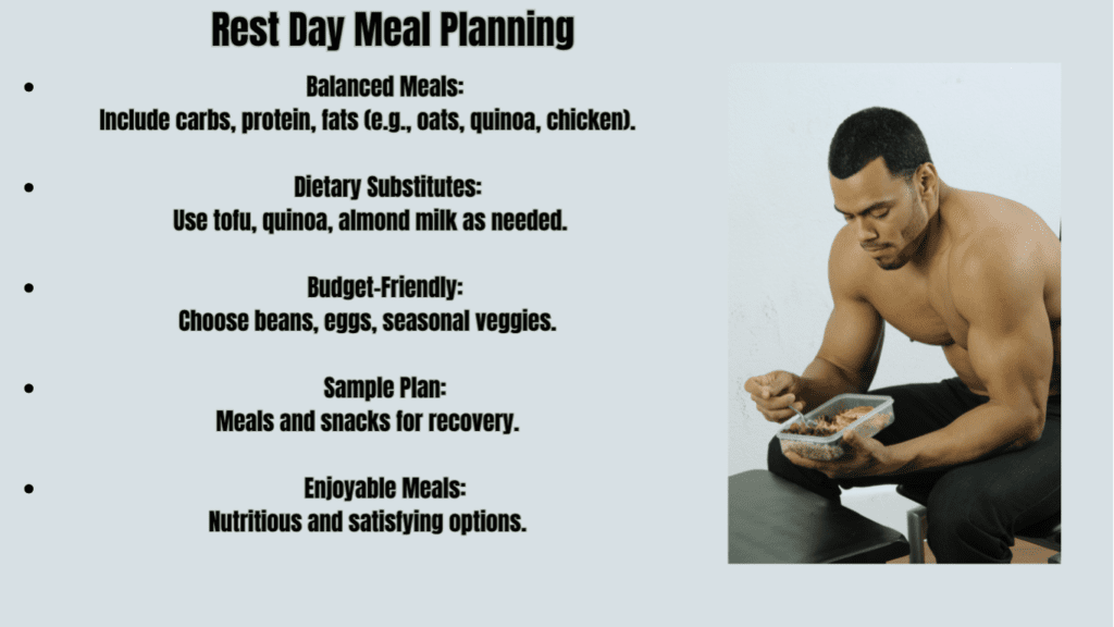 Rest Day Meal Planning Bullet Points Photo