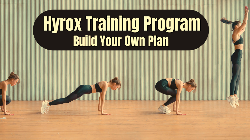 A Woman Doing Burpees And A Sign:Hyrox Training Program: Build Your Own Plan