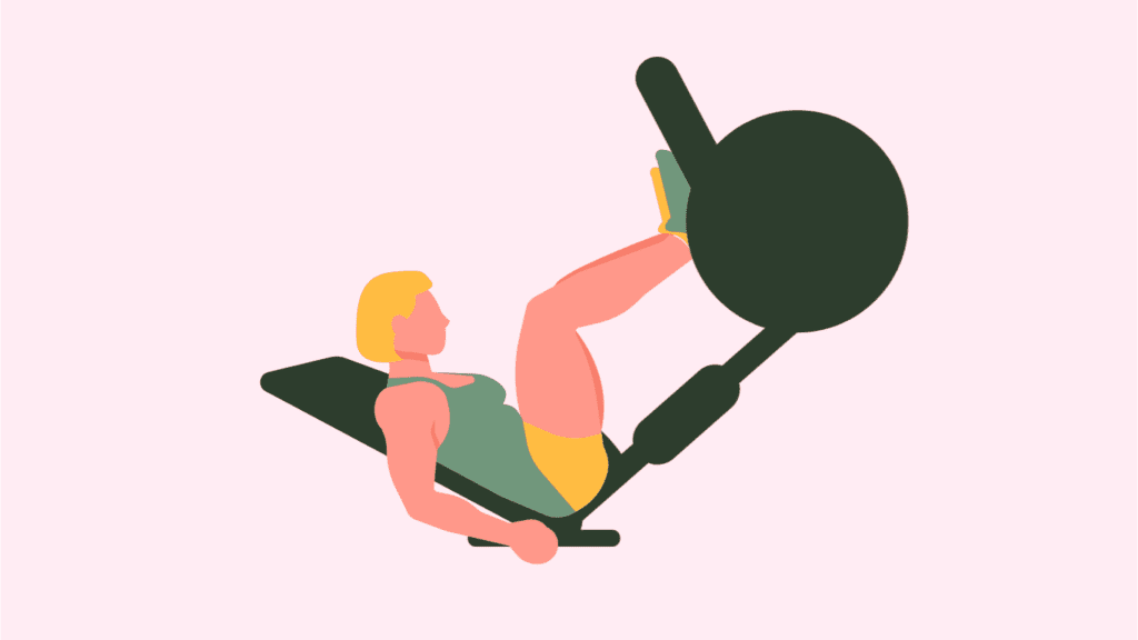 Leg Press Machine Exercise