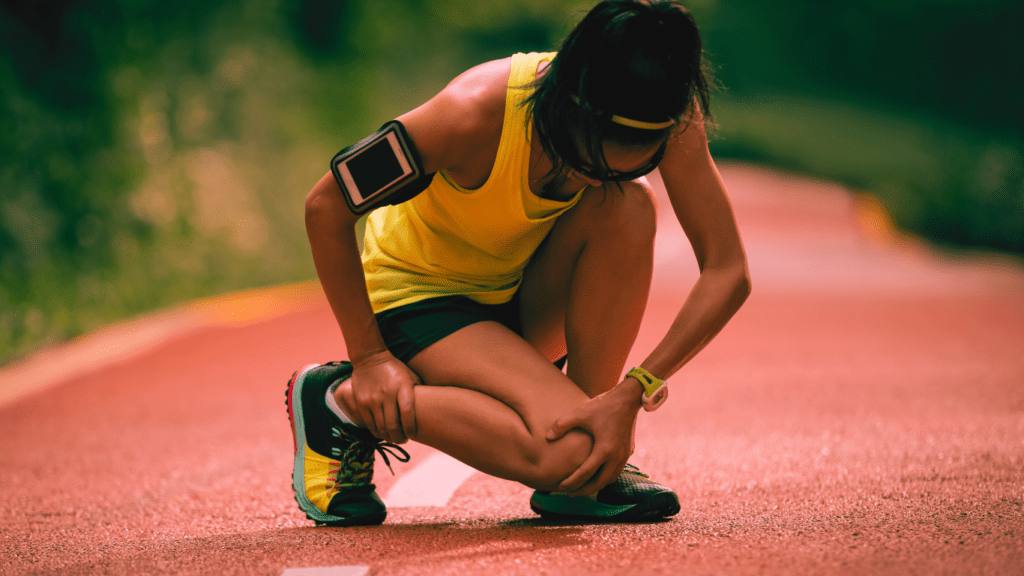 Knee Exercises for Runners: A Woman Runner With Knee Injury