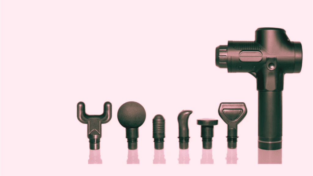 Different Attachments For A Tool For Massaging  Photo