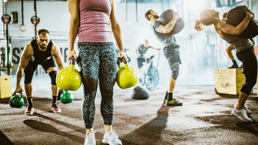 People Doing Circuit Training 