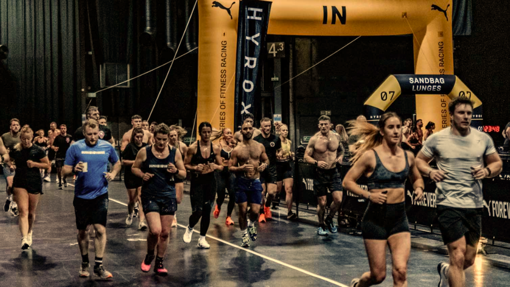 Fitness Enthusiasts Running Race 