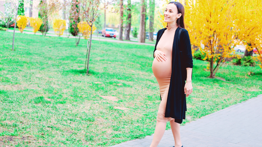 Pregnant Woman Walking 