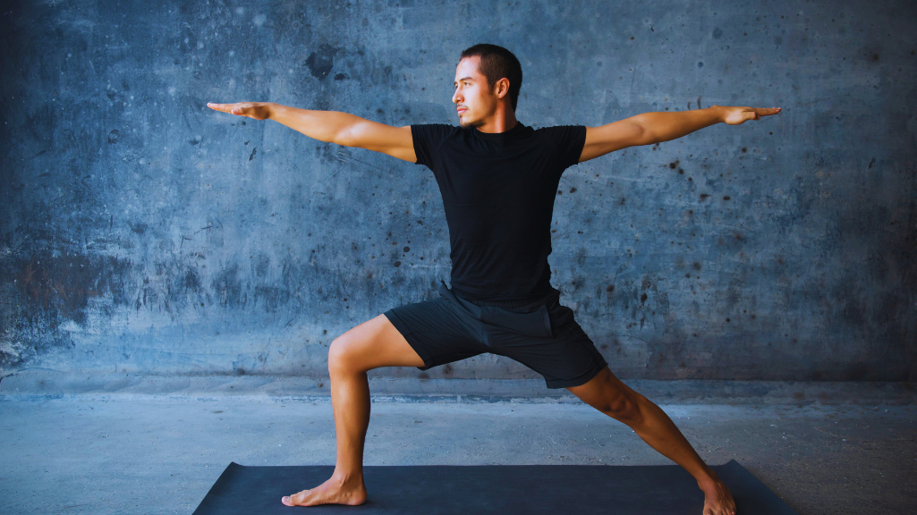 A Man Doing Yoga